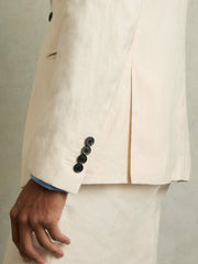 Slim-Fit Single Breasted Linen Blazer Stone | Mens