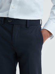 3-9 yrs Wool Blend Adjustable Trousers Navy | Children