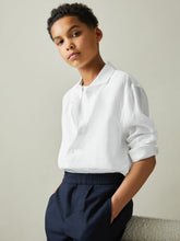 3-9 yrs Striped Linen Cutaway Collar Shirt White | Children