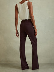 Flared Suit Trousers Berry | Womens