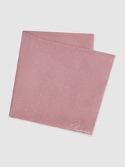 Polka Dot Silk Pocket Square Pink | Mens
