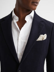 Polka Dot Silk Pocket Square Stone | Mens