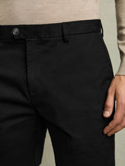 Short Length Casual Chino Shorts Black | Mens