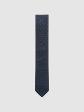 Polka Dot Silk Tie Navy | Mens