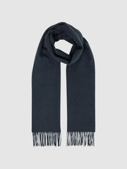 Wool and Cashmere Scarf Airforce Blue | Mens