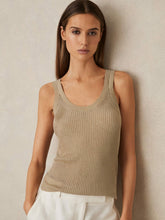 Metallic Vest Top Gold | Womens