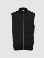 Hybrid Quilted Gilet Black | Mens