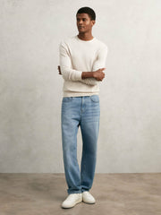 Loose-Fit Jeans Light Blue Wash | Mens