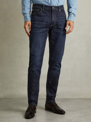 Cotton-Stretch Slim-Fit Jeans Indigo Blue Wash | Mens