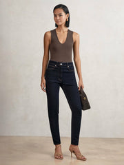 Petite Skinny Jeans Dark Blue | Womens