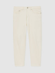 Relaxed-Fit Cropped Jeans White | Mens