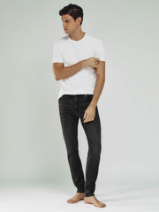 Tapered Slim-Fit Jeans Washed Black | Mens