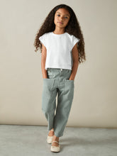 4-9 yrs Cotton-Jersey Cropped T-Shirt White | Children
