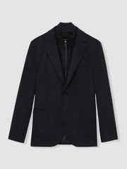 Single-Breasted Blazer With Gilet Insert Regular-Fit Navy | Mens