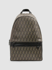 Monogram-Print Coated-Canvas Backpack Grey Multi | Mens