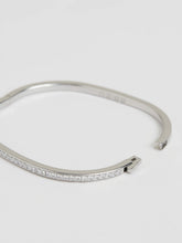 Hinged Crystal Cuff Silver | Womens