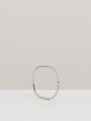 Hinged Crystal Cuff Silver | Womens