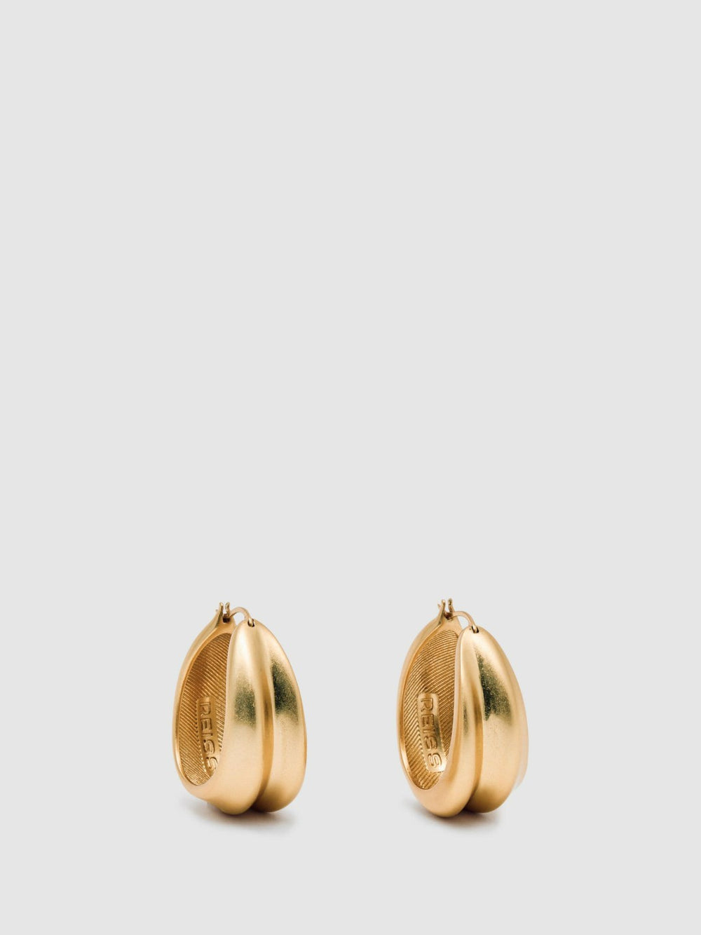 Sculptural Hoop Earrings Gold | Womens