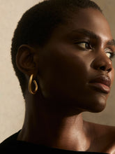 Wave Hoop Earrings Gold | Womens