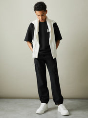3-9 yrs Technical Drawstring Trousers Black | Children