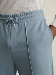 Drawstring Jersey Joggers Airforce Blue | Mens