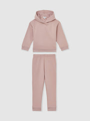 13-14 yrs Cotton-Blend Hoodie And Joggers Set Mink | Children