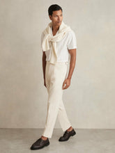 Cotton-Blend Tapered Trousers Stone | Mens