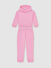 13-14 yrs Cotton-Blend Hoodie And Joggers Set Bright Pink | Children