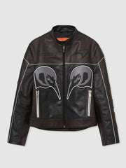 McLaren F1 Team Leather Biker Jacket Black | Mens