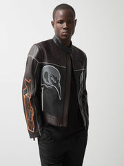 McLaren F1 Team Leather Biker Jacket Black | Mens