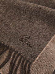 Wool and Cashmere Scarf Taupe | Mens