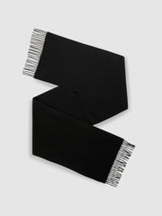Wool and Cashmere Scarf Black | Mens