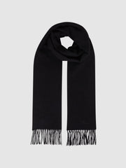 Wool and Cashmere Scarf Black | Mens