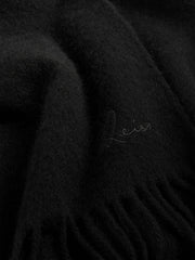 Wool and Cashmere Scarf Black | Mens