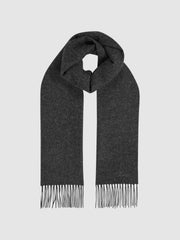 Wool and Cashmere Scarf Charcoal | Mens