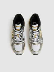 Overlay Logo Running Trainers Gunmetal/Black | Mens