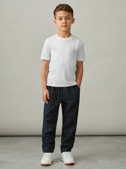 Cotton Crew-Neck T-Shirts 3 Pack White | Children