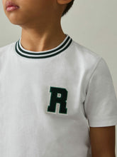 9-13 yrs Cotton Letter Patch T-Shirt White | Children