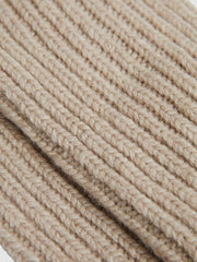 Rib-Knit Socks With Cashmere Oatmeal | Womens