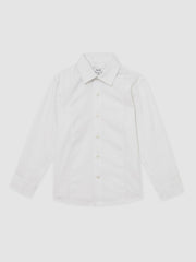 3-9 yrs Cotton Slim-Fit Dinner Shirt White | Children