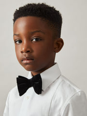 3-9 yrs Cotton Slim-Fit Dinner Shirt White | Children