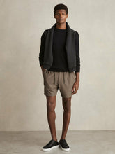 Textured Drawstring Shorts Mocha Brown | Mens