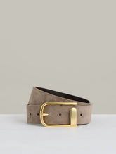 Leather Half Keeper Belt Grey | Womens