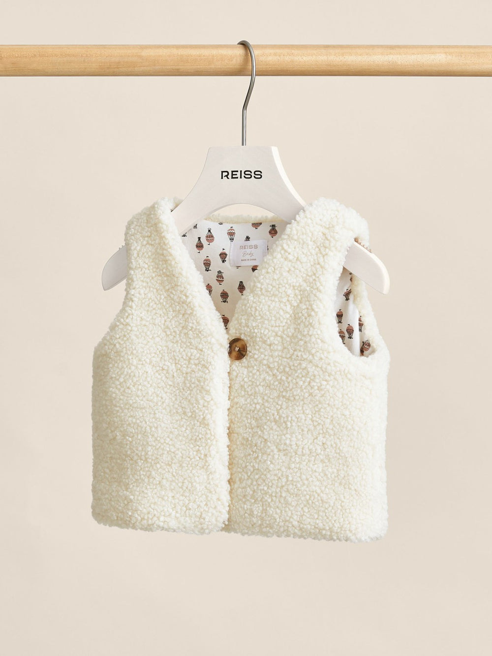Lined Fleece Gilet Ivory | Children