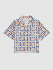 4-9 yrs Geometric Chain Print Shirt Multi | Children