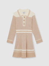 13-14 yrs Rib-Knit Pointelle Flared Dress Pale Pink | Children