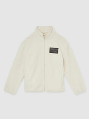 McLaren F1 Team Embroidered Fleece Jacket Unisex Fit Off White | Mens