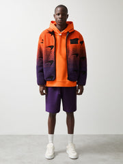 Unisex Fit McLaren F1 Team Ombré Fleece Jacket Papaya Orange/Purple | Mens