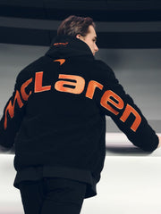 McLaren F1 Team Embroidered Fleece Jacket Unisex Fit Black | Mens