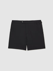 Side-Adjuster Swim Shorts Black | Mens
